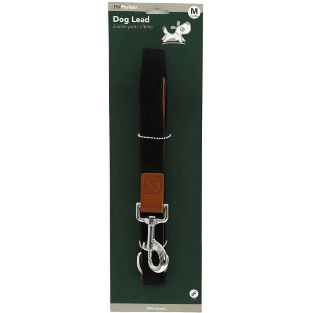 Laisse en polyester 120 cm noir