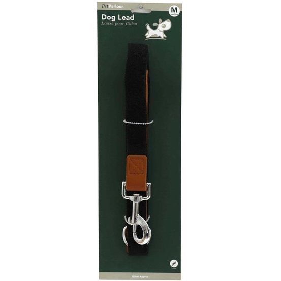 Laisse en polyester 120 cm noir