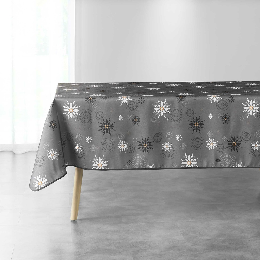 Nappe rectangle 150 x 240 cm l'enchante anthracite