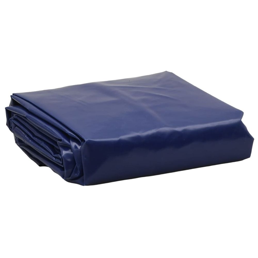 Bâche 650g / m² bleu 5 x 7 m toile avec revêtement en pvc