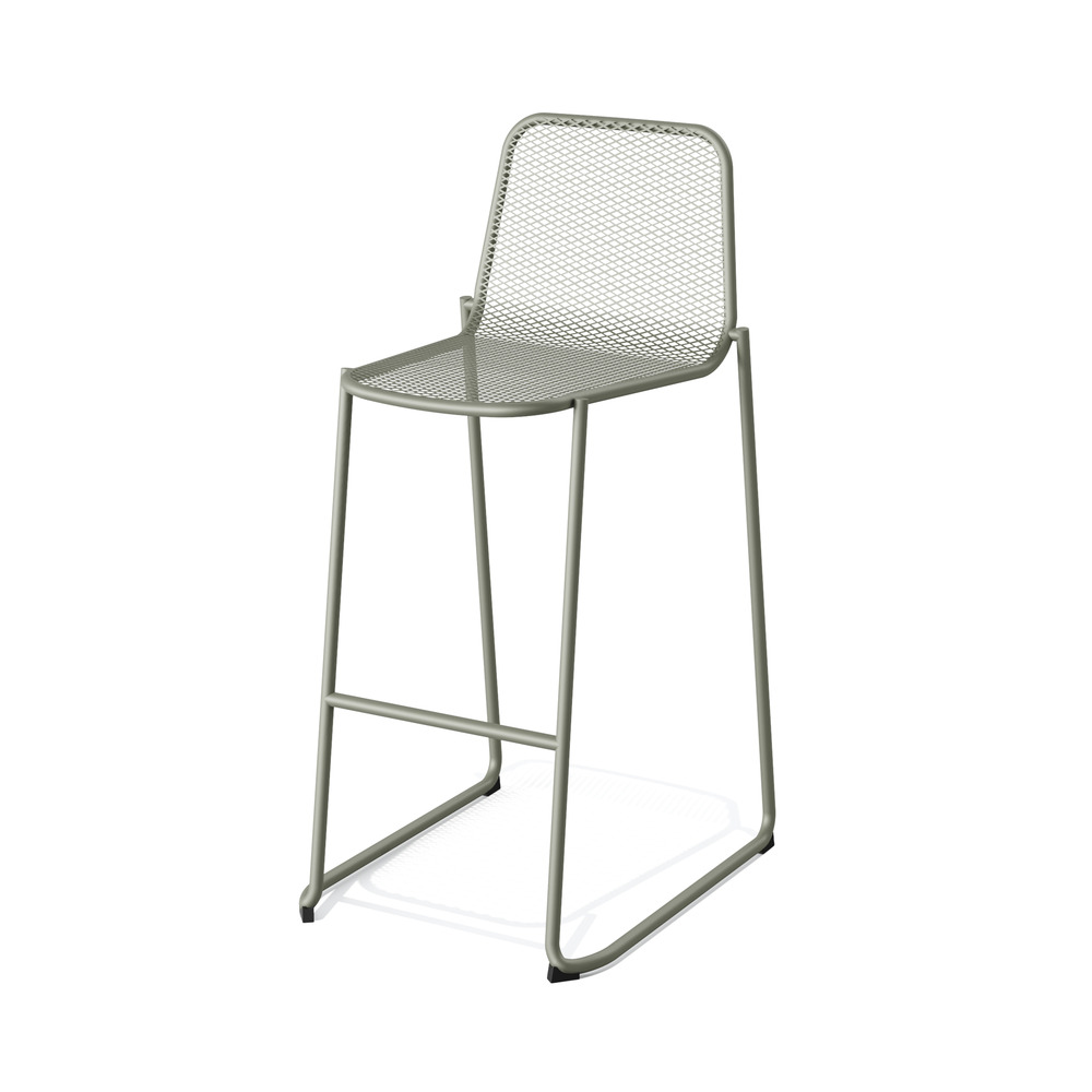Tabouret de bar empilable en métal mase - lot de 4 - veba