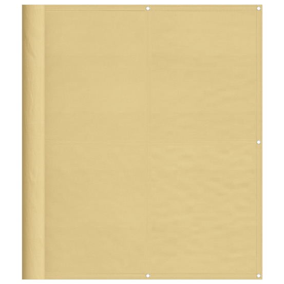 Écran de balcon sable 120x500 cm 100% polyester oxford