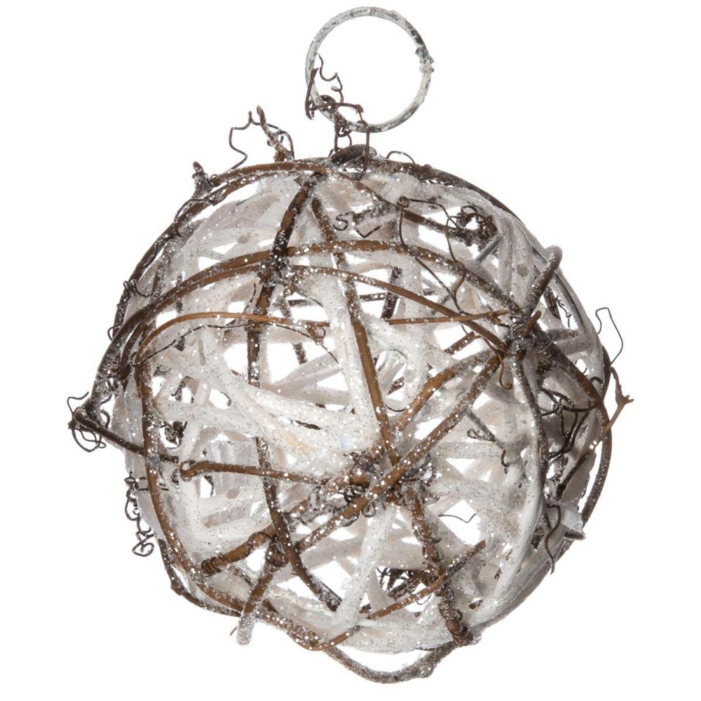 Suspension de noël boule pailletée d7.5