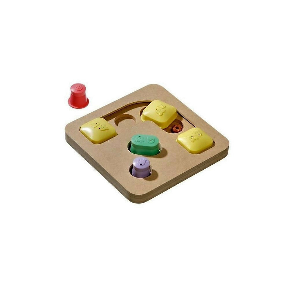 Jeu de stratégie cache friandise doggy brain train motion 25 x 25 x 5 cm p