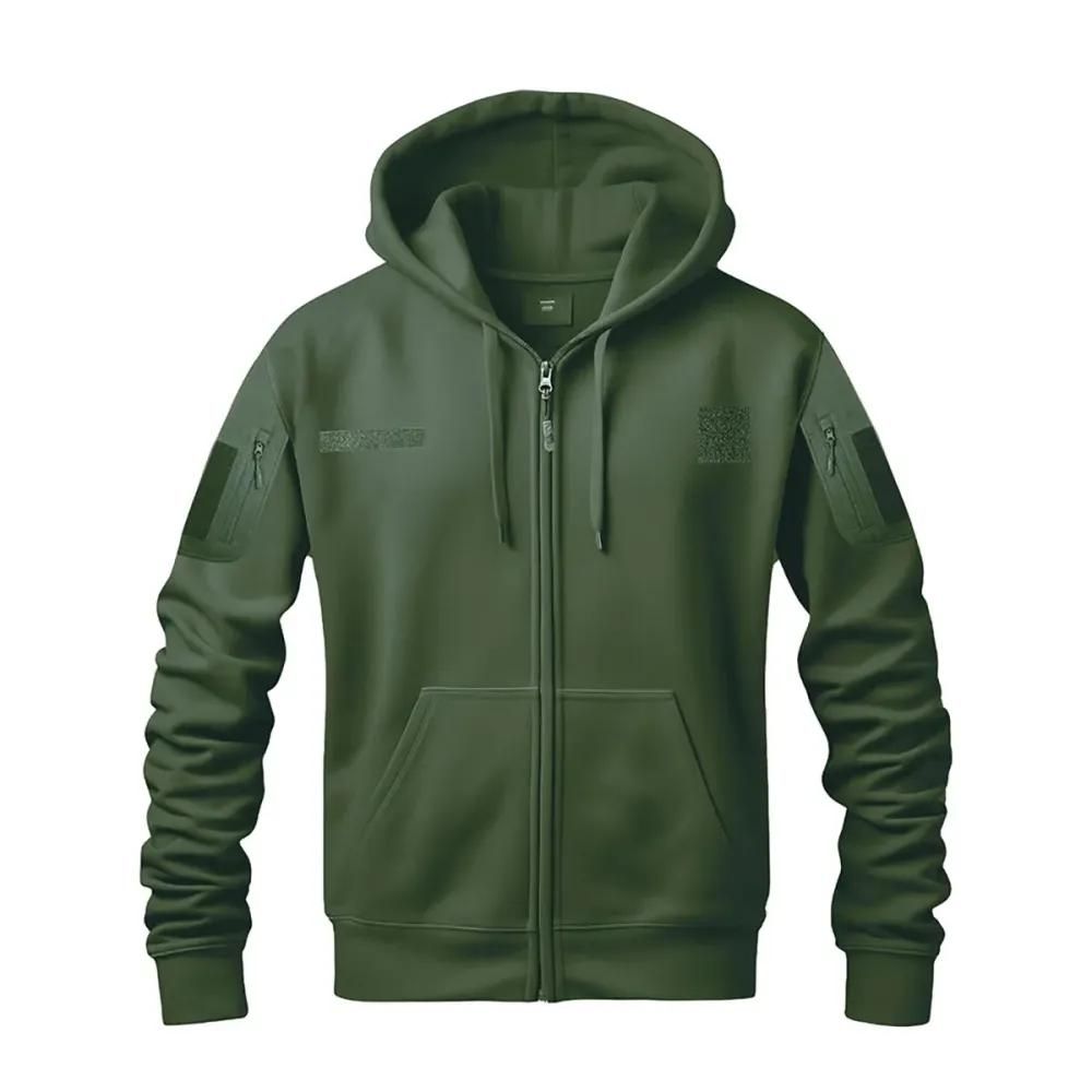 Sweat militaire spider homme - vert - manches longues - capuche - dca france