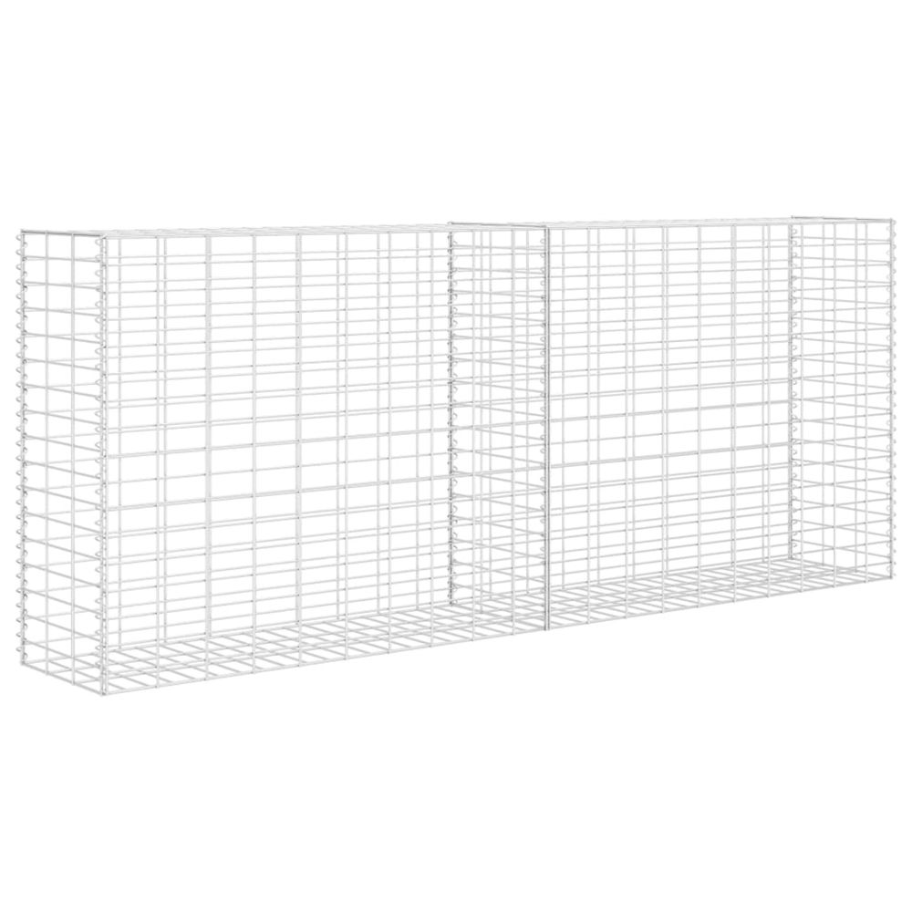 Panier de gabion acier inoxydable 85x30x200 cm