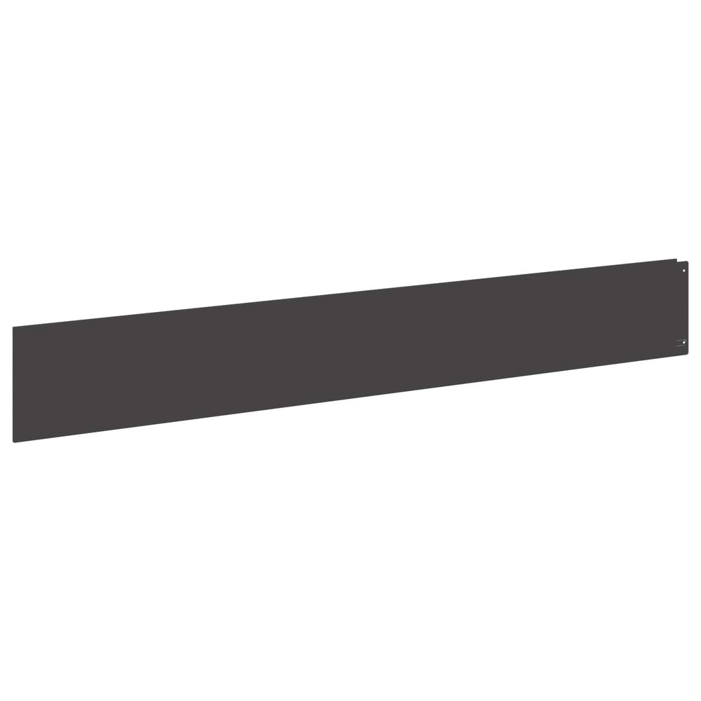 Bordure de pelouse avec bord supérieur plié 20 pc 100x15cm