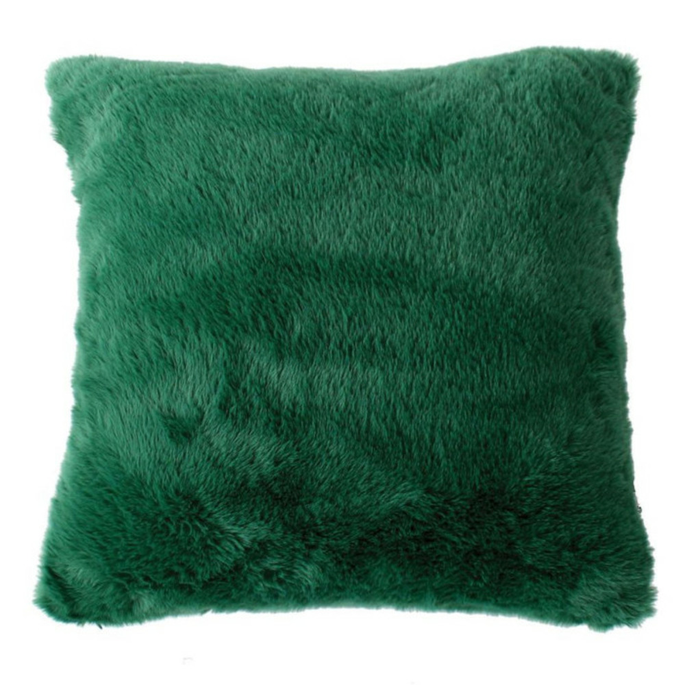 Coussin déco imitation fourrure 