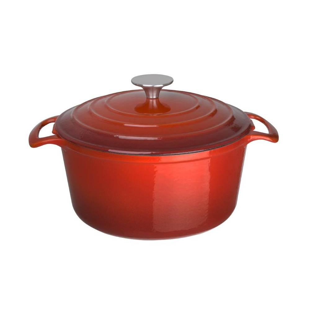 Cocotte en fonte ronde rouge vogue 3.2 l