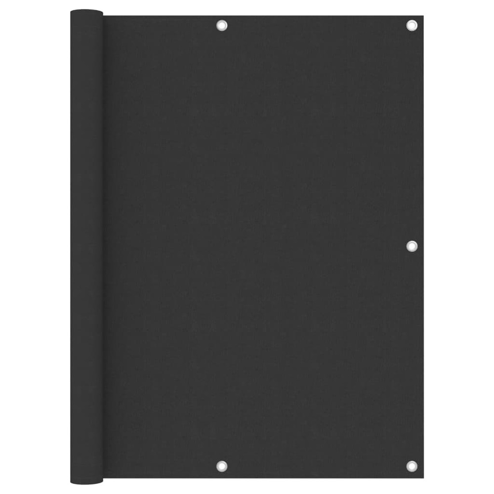 Écran de balcon brise pare vue protection confidentialité 120 x 600 cm tissu oxford anthracite