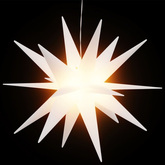 Lumière de noël avec led pliable blanc 100 cm