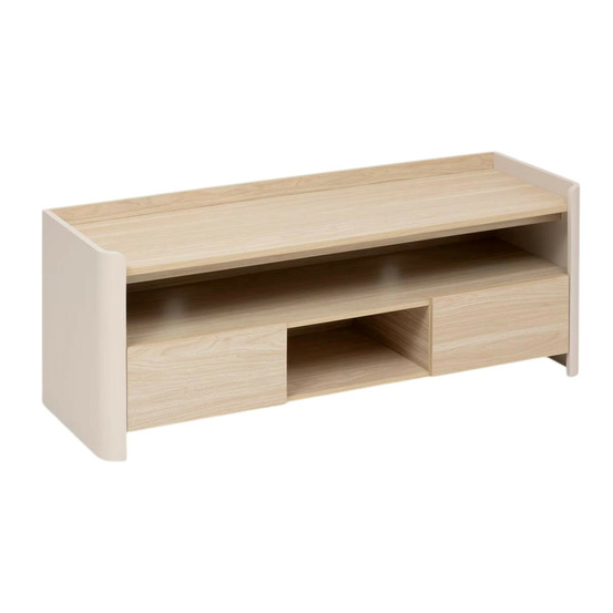 Meuble tv 2 tiroirs