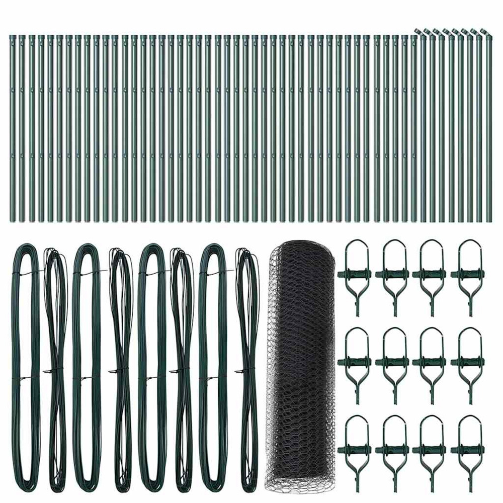 Poteau de clôture. Gris 100 x 0,8 m (maille de 13 mm)