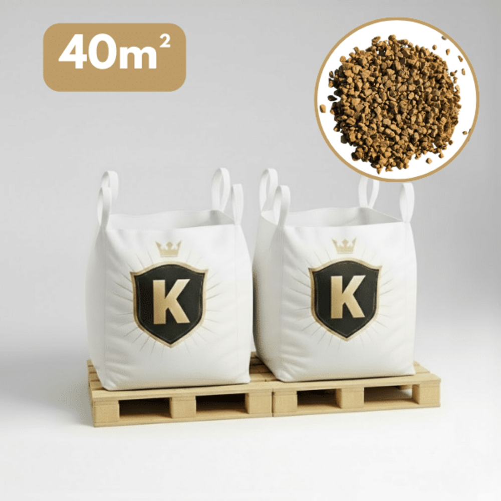 Gravier jaune concassé 6/10 mm – pack 2 big bag +/- 1,5t – 40 m²