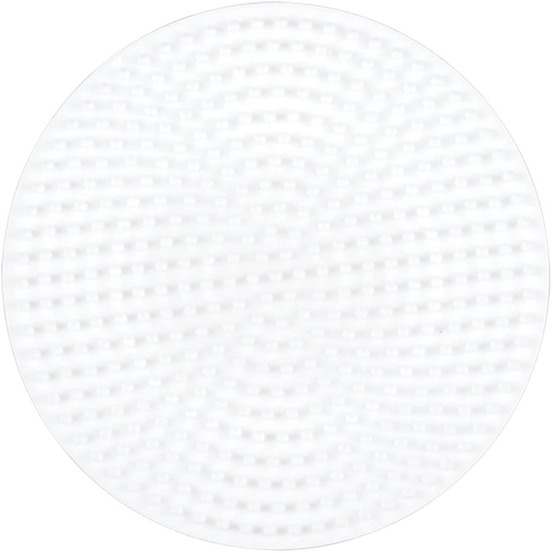 Plaque petite ronde perles plastique midi