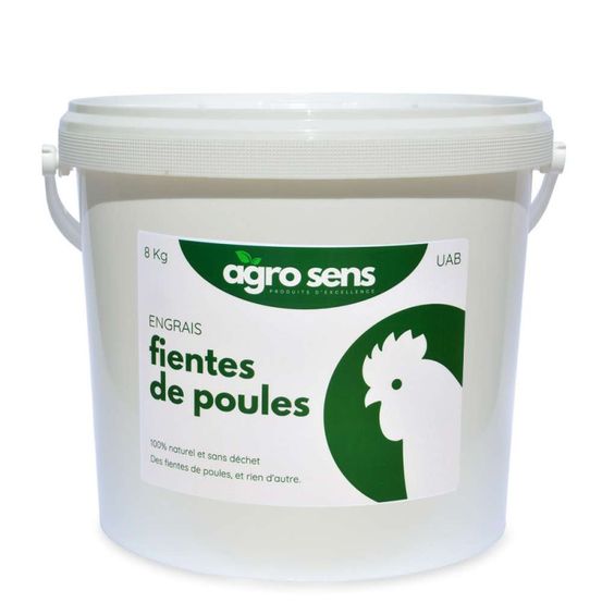 Engrais fientes de poules - seau 8 kg