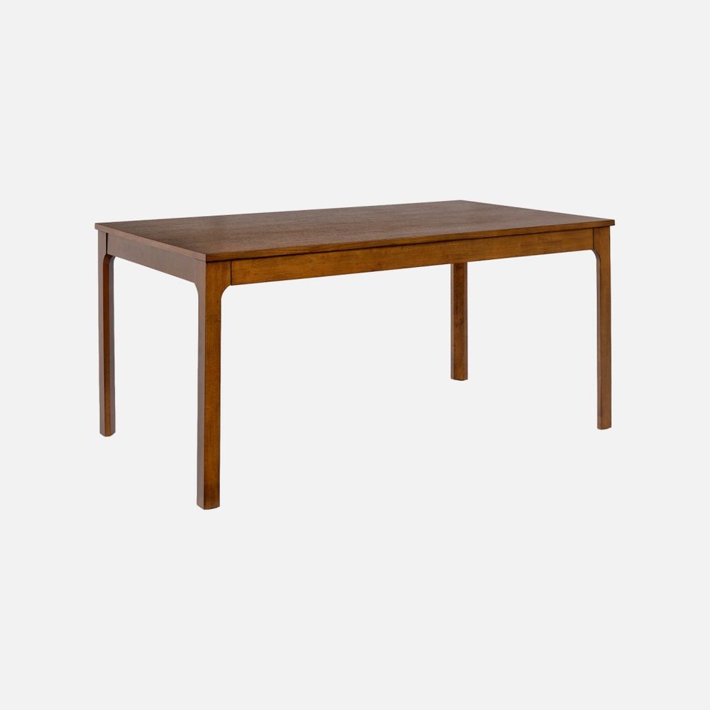Table à manger rectangle extensible bois d'hévéa placage chêne 6-10 places - félicie
