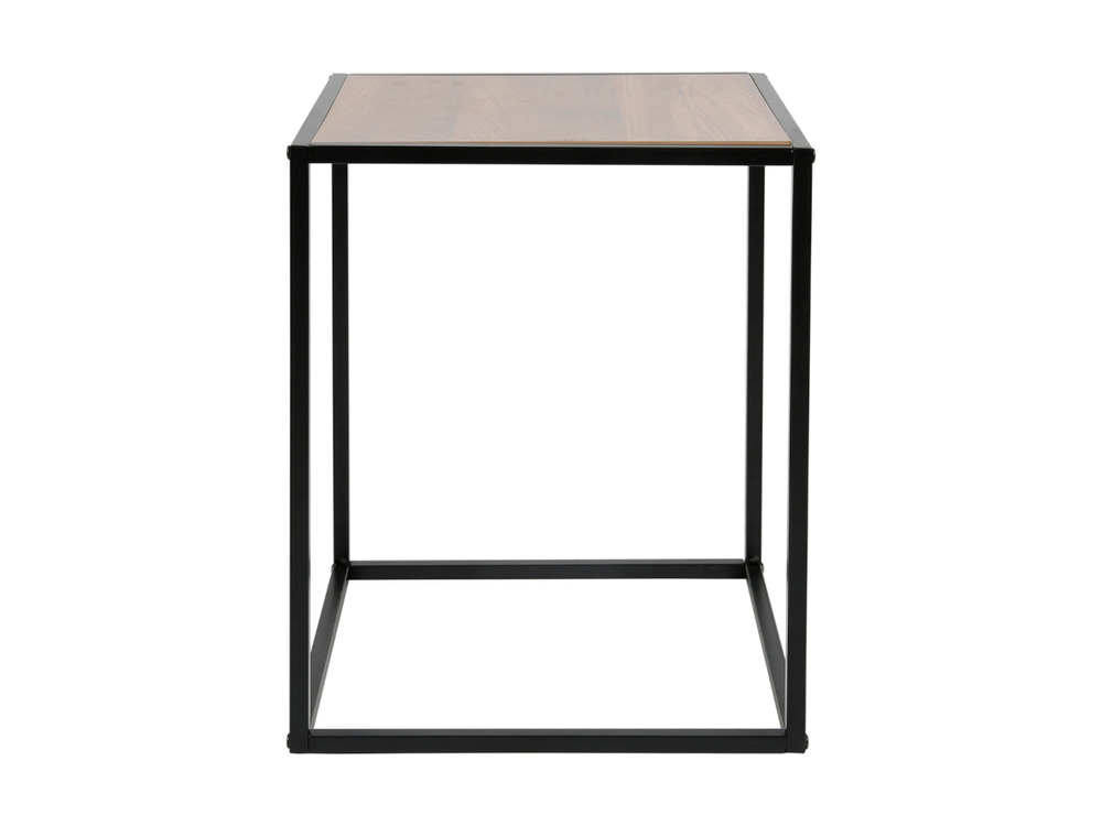 Table carrée bois et métal