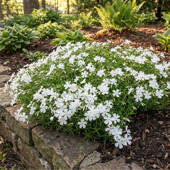 Lot de 3 - phlox ‘fabulous white’ - rustique - h. 10-20 cm