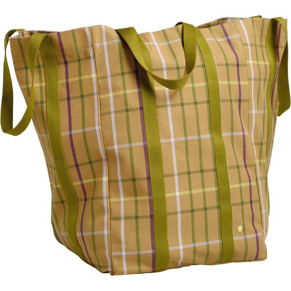 Maxi sac en coton bio poppins 48 x 33 x 33 cm marron