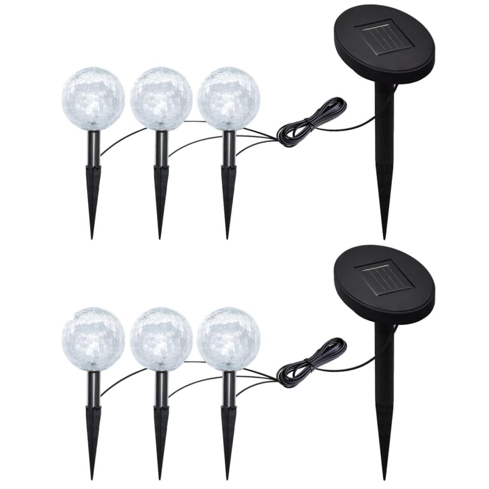 LAMPES DE JARDIN A LED 6PCS AN-(865459)