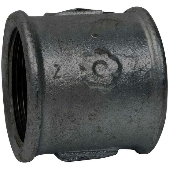 Manchon femelle-femelle en fonte malléable à cœur noir - 2''