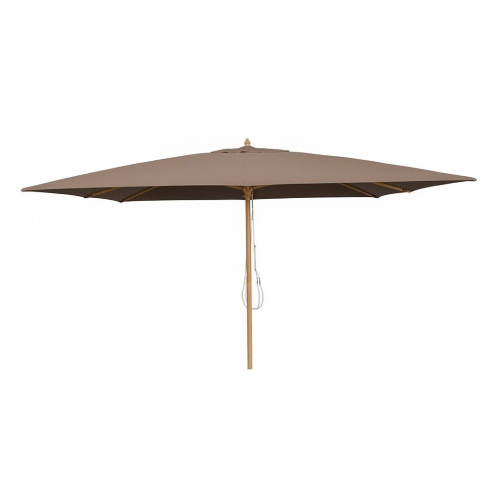 Parasol droit taupe 4x3 m pegasia