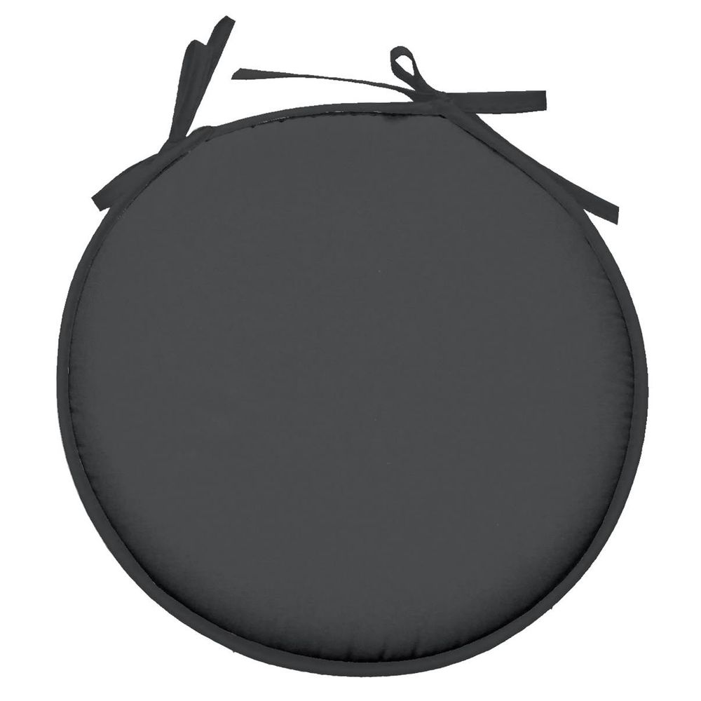 Galette ronde en polyester couleur uni