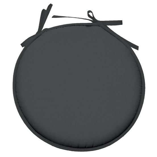 Galette ronde en polyester couleur uni