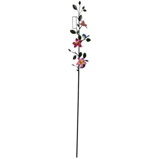 Tuteur pluviomètre fleuri 7 x 19 x 168 cm