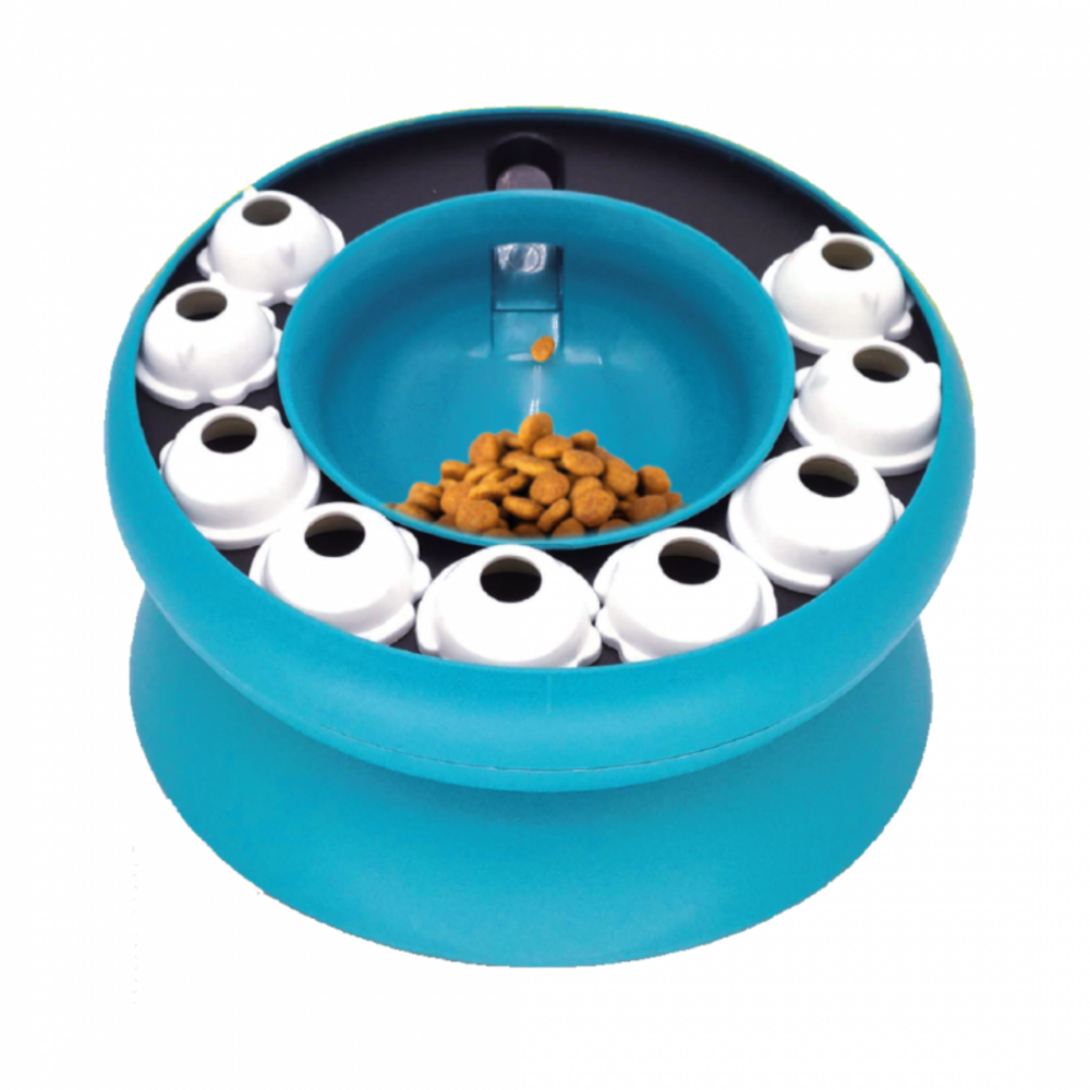 Distributeur de friandises - bol interactif pour chat et chien