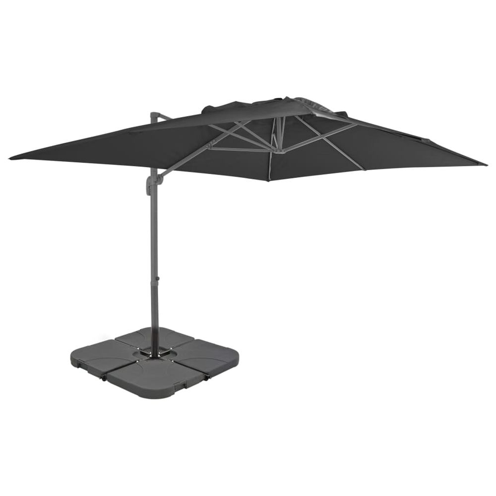 Parasol avec base portable Anthracite