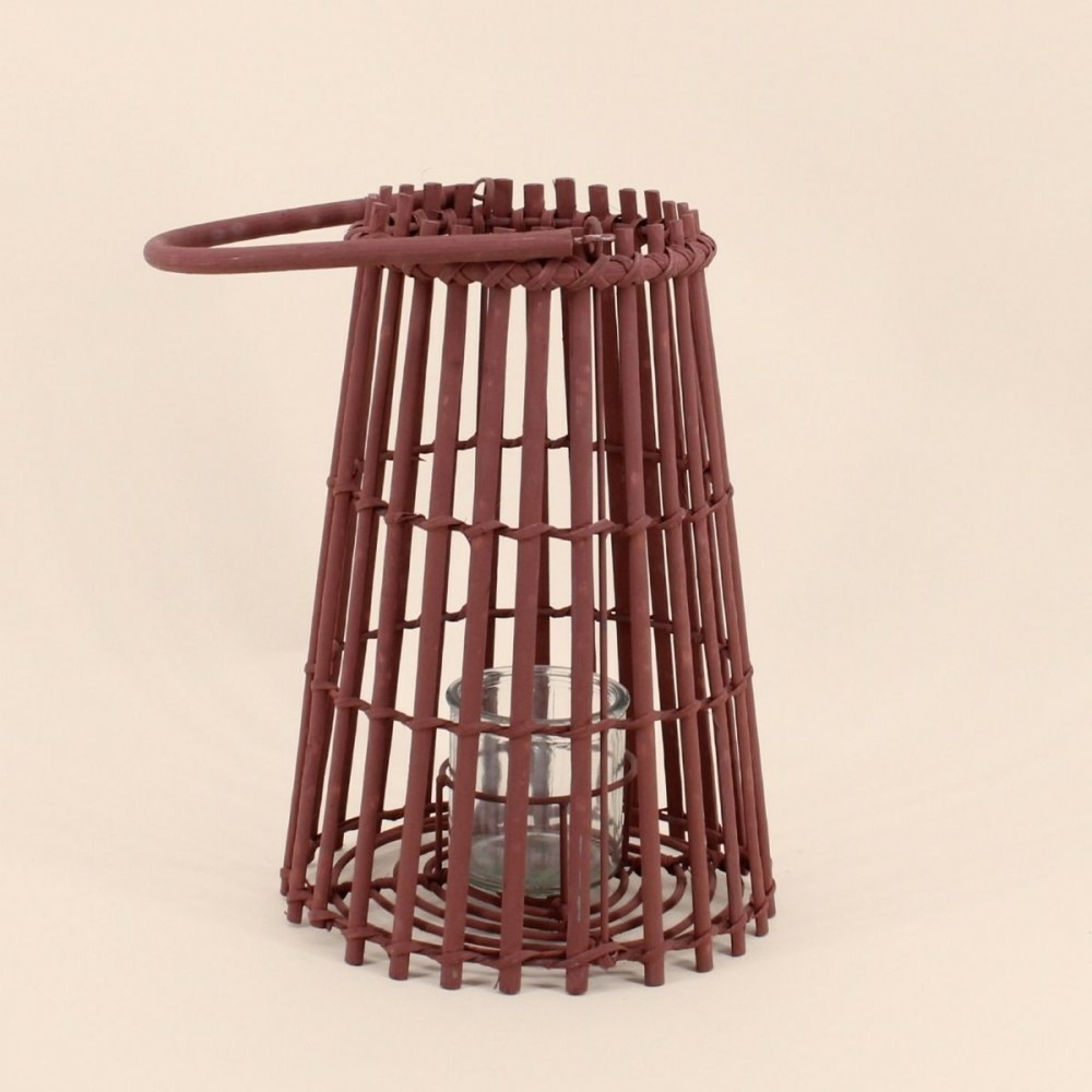 Lanterne en rotin conique 30cm