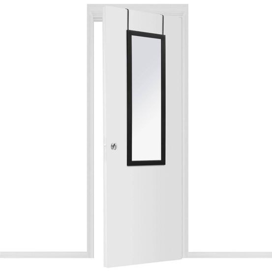 Miroir porte classique noir 36x110