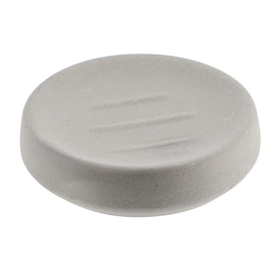 Porte savon gres mat - gris