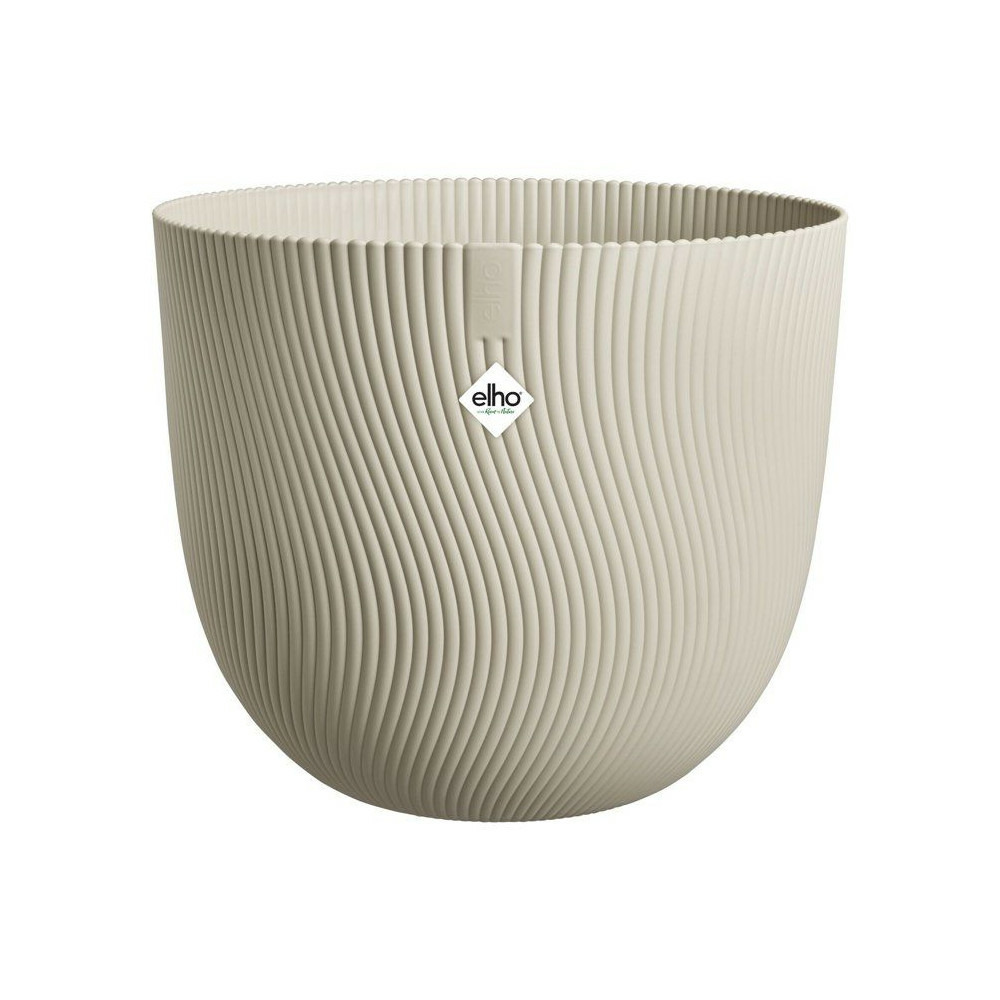Pot de fleur rond - elho - sereh rond 60 - 110 l - ø 59 x h 51 cm - beige - intérieur/extérieur