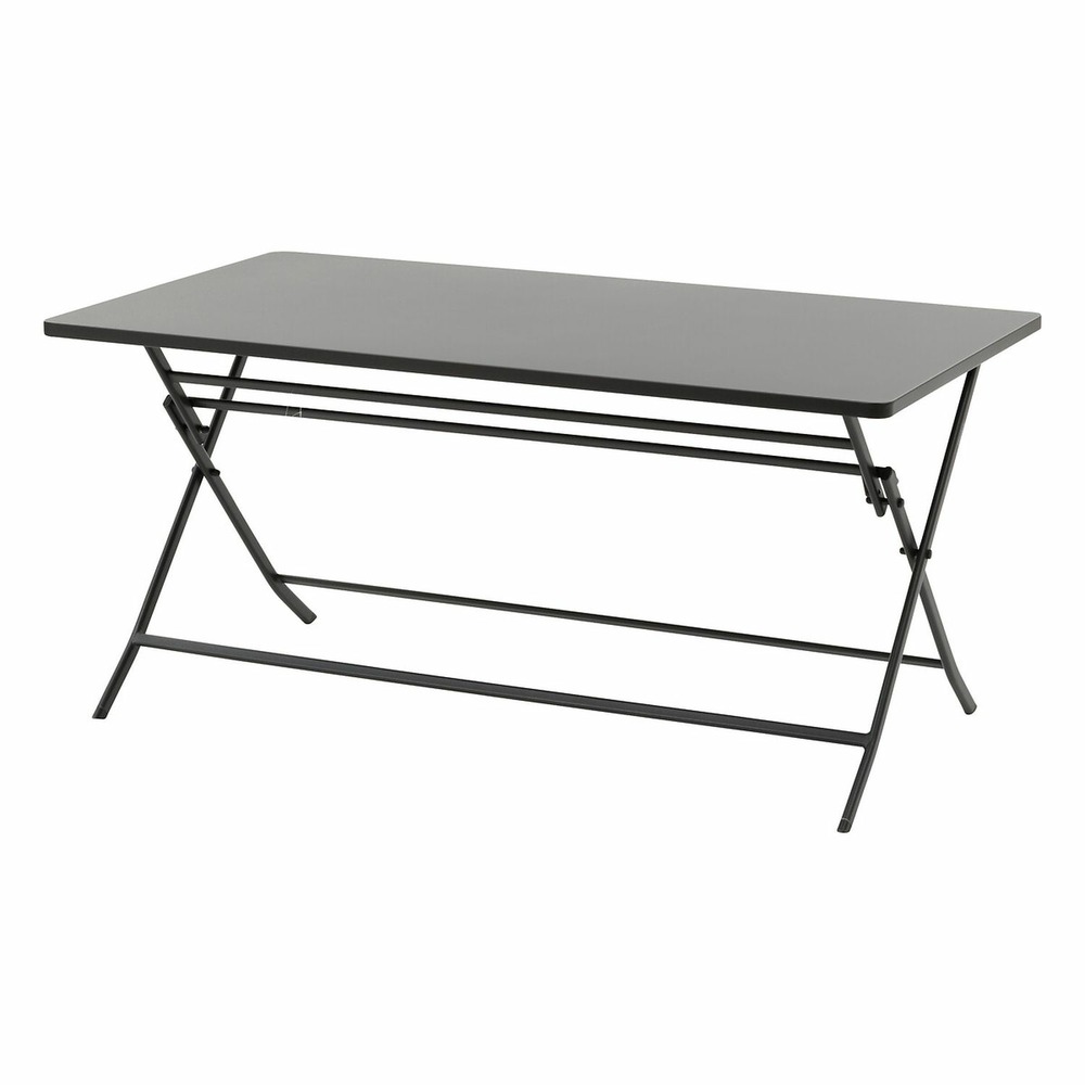 Table de jardin pliante rectangulaire 6 places greensboro - gris graphite