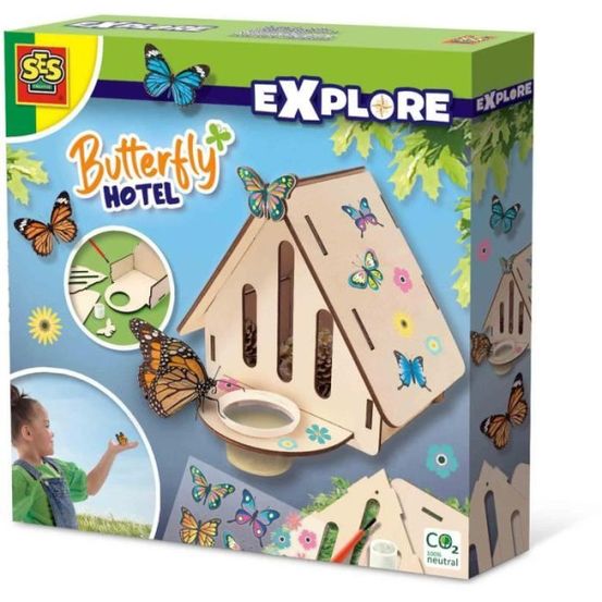 Hôtel de papillons - jouet éducatif - - construis et décore un hôtel a papillons.