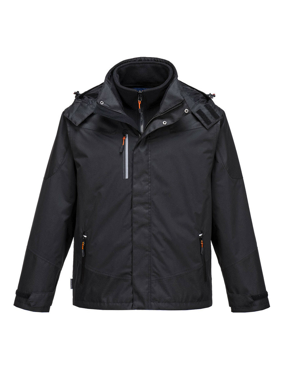 Parka 3 en 1 radial couleur : noir taille xxl - portwest