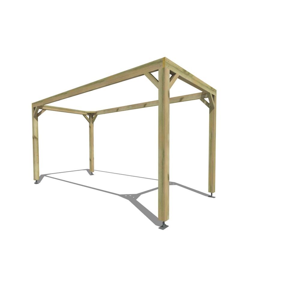 Pergola bois • 2m x 5m • indépendante • cadre simple • livraison comprise