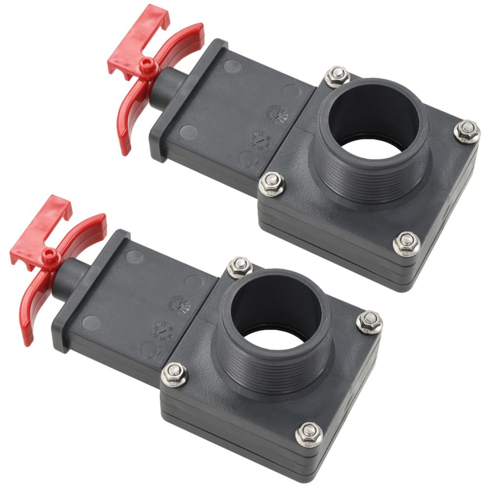 Vanne de portail de piscine 2 pcs 1,5