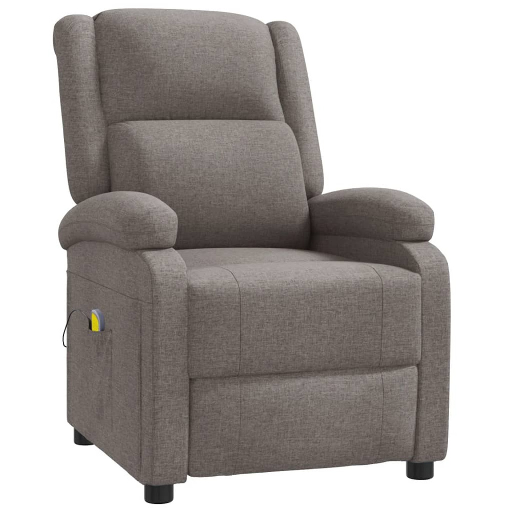 Fauteuil de massage taupe tissu