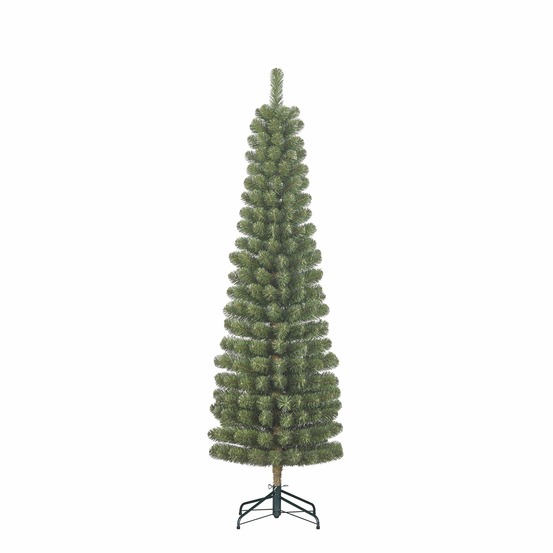 Black box trees charlton sapin de noël artificiel étroit - h215 x ø56 cm - vert