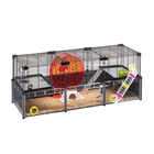 Ferplast - cage hamster - cage souris  - cage hamster grande - grillage métallique - avec accessoires - modulaire - multipla