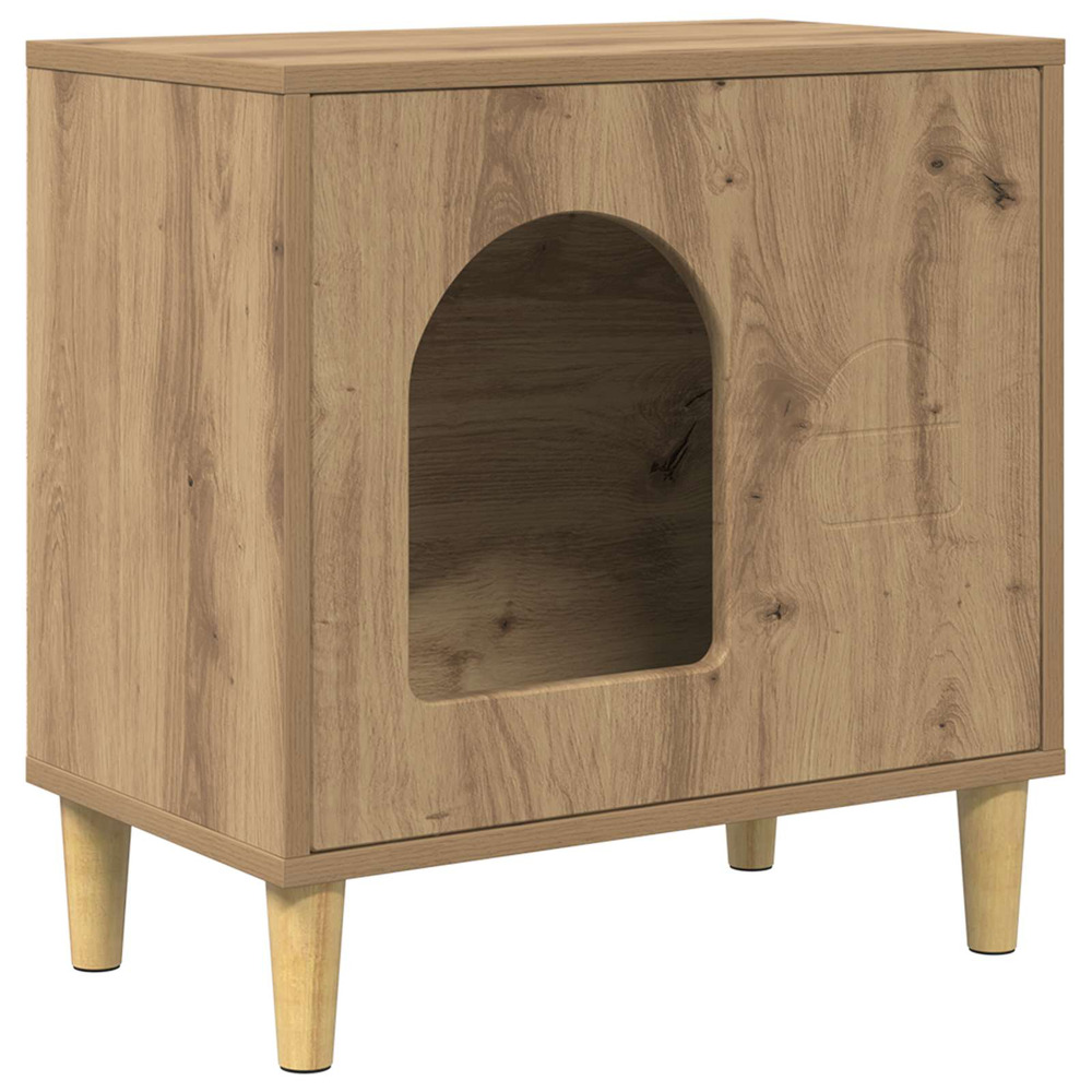 Maison pour chat chêne artisan 51 x 30 x 52 cm