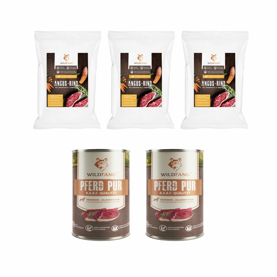 Wildfang - coffret gourmet adulte - aliments secs et humides - cheval