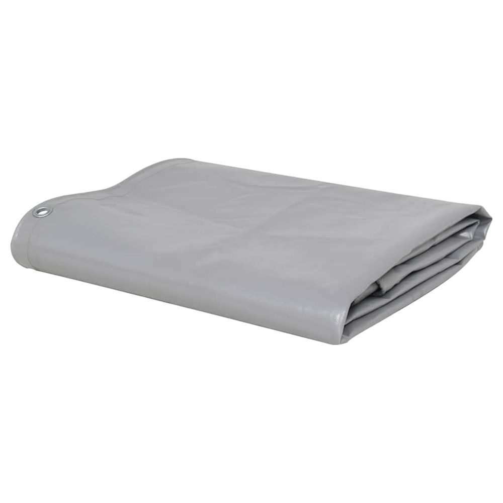 Tarps gris 3 x 3 m toile avec revêtement en pvc