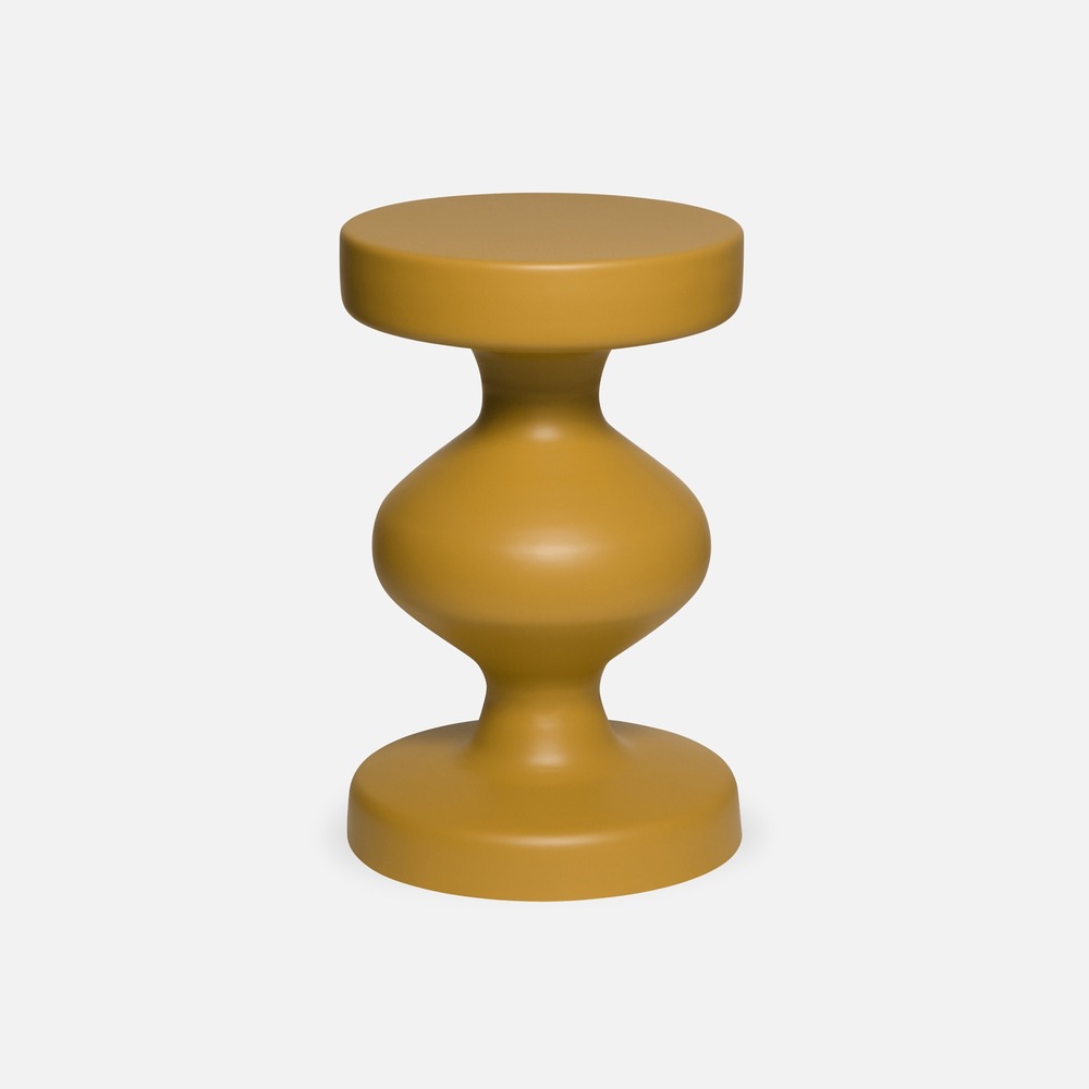 Table d'appoint, bout de canapé, table de chevet en métal, hawa, ø29,5 x h 48,5cm