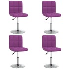 Chaises de salle à manger 4 pcs violet similicuir