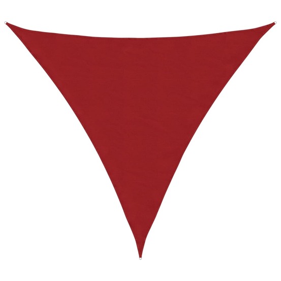 Voile de parasol tissu oxford triangulaire 3,6x3,6x3,6 m rouge